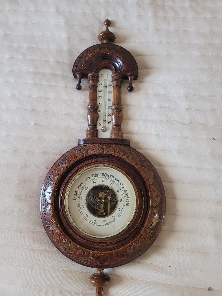 Oude barometer, Audio, Tv en Foto, Weerstations en Barometers, Ophalen, Gebruikt, Barometer