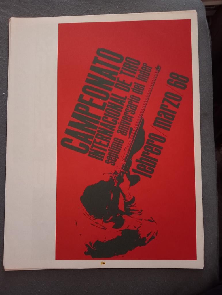 Affiche Poster Cuba Schiet Sport 1970, Verzamelen, Ophalen of Verzenden, Gebruikt, A1 t/m A3