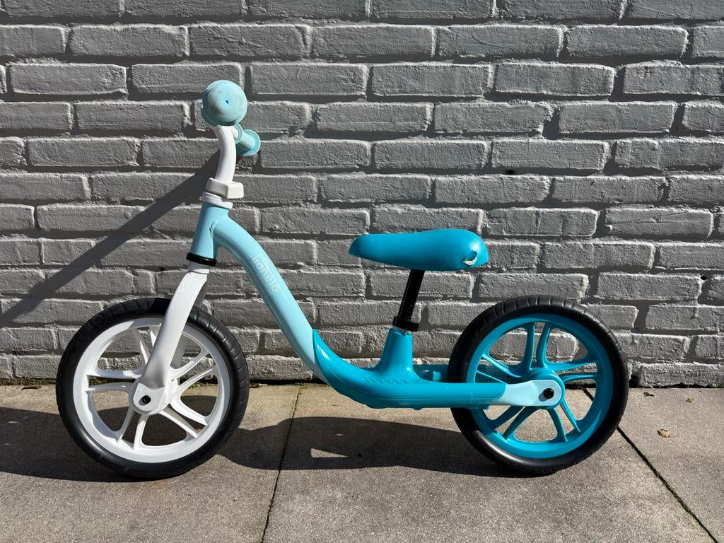 Blauwe loopfiets, Kinderen en Baby's, Speelgoed | Buiten | Voertuigen en Loopfietsen, Gebruikt, Loopfiets, Ophalen