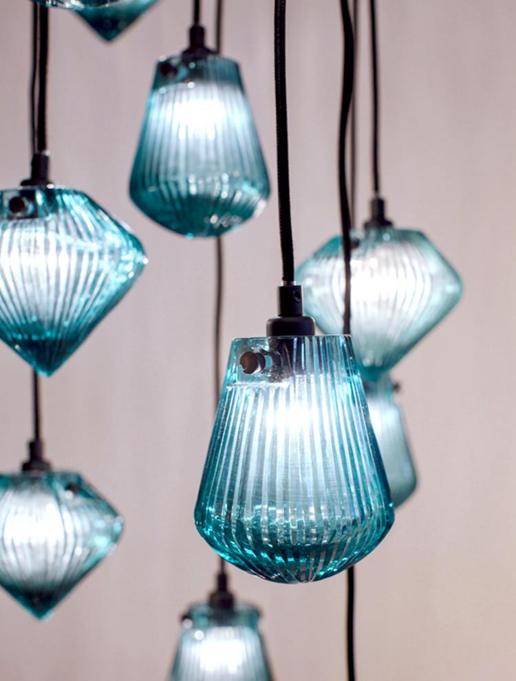 Tom Dixon Hanglampen Glas, set van 2, Ophalen of Verzenden, Zo goed als nieuw, Glas, Minder dan 50 cm