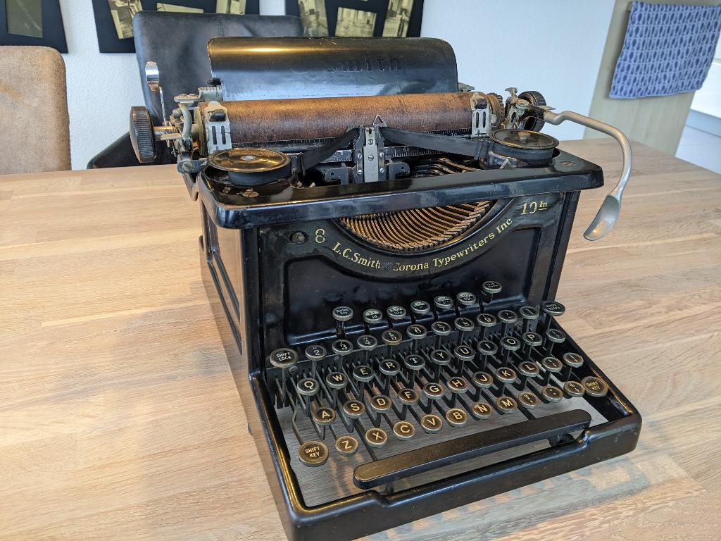 Decoratieve antieke Smith Corona typemachine, Diversen, Typemachines, Ophalen, Gebruikt