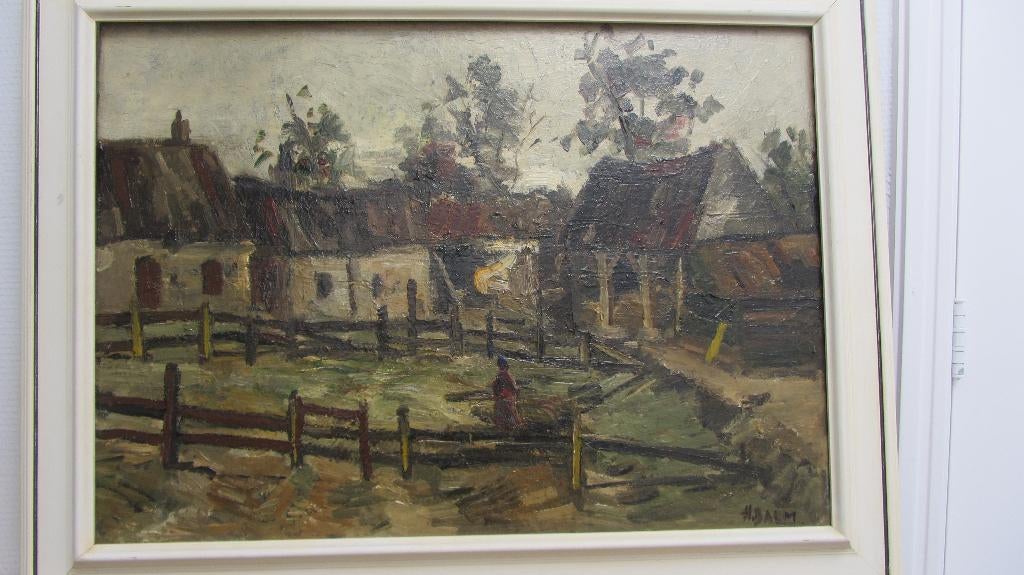 Harry Balm - Heemstede boerderij van Schie, Antiek en Kunst, Kunst | Schilderijen | Klassiek, Ophalen of Verzenden