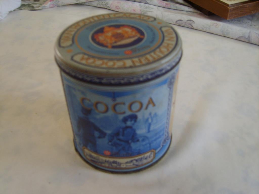 Blikjes van Houten Cacao, Verzamelen, Blikken, Ophalen of Verzenden, Zo goed als nieuw, Overige, Overige merken