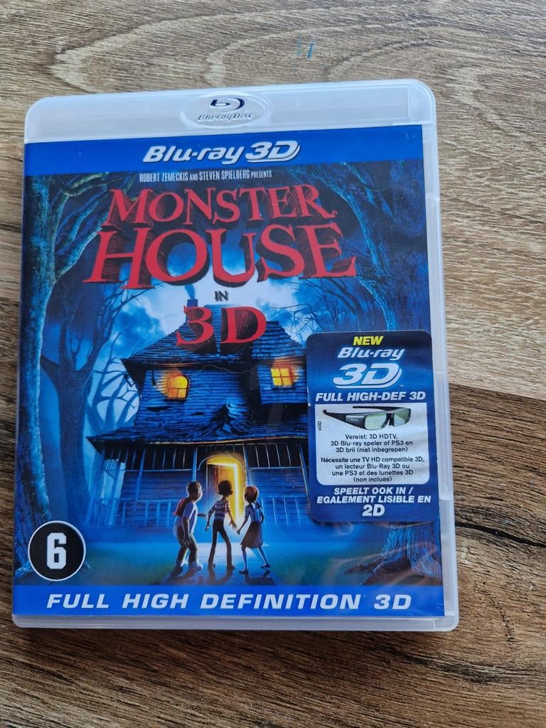 Monster House in 3D Blu-ray, Cd's en Dvd's, Blu-ray, Ophalen of Verzenden, Zo goed als nieuw, Tekenfilms en Animatie