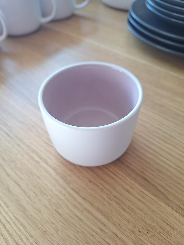 8 Maxwell & Williams schaaltjes wit/roze porselein, Ophalen, Gebruikt, Schaal of Schalen, Overige stijlen