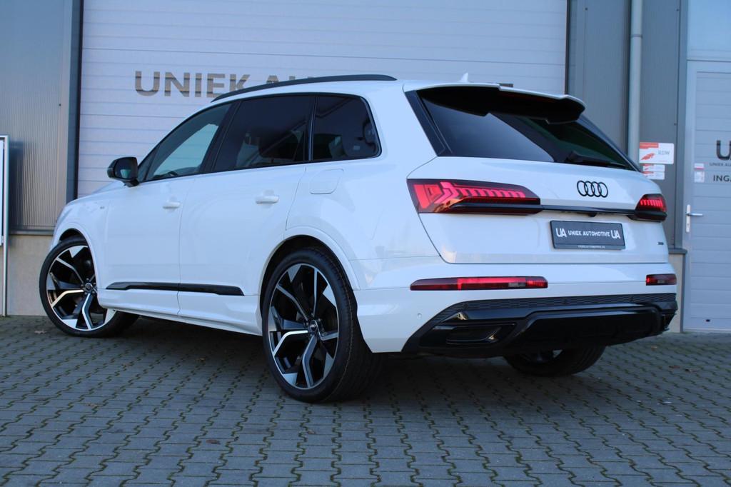 Audi Q7 55 TFSI e QUATTRO PRO LINE S | STAND | LUCHTVERING |, Automaat, USB, Gebruikt, Zwart