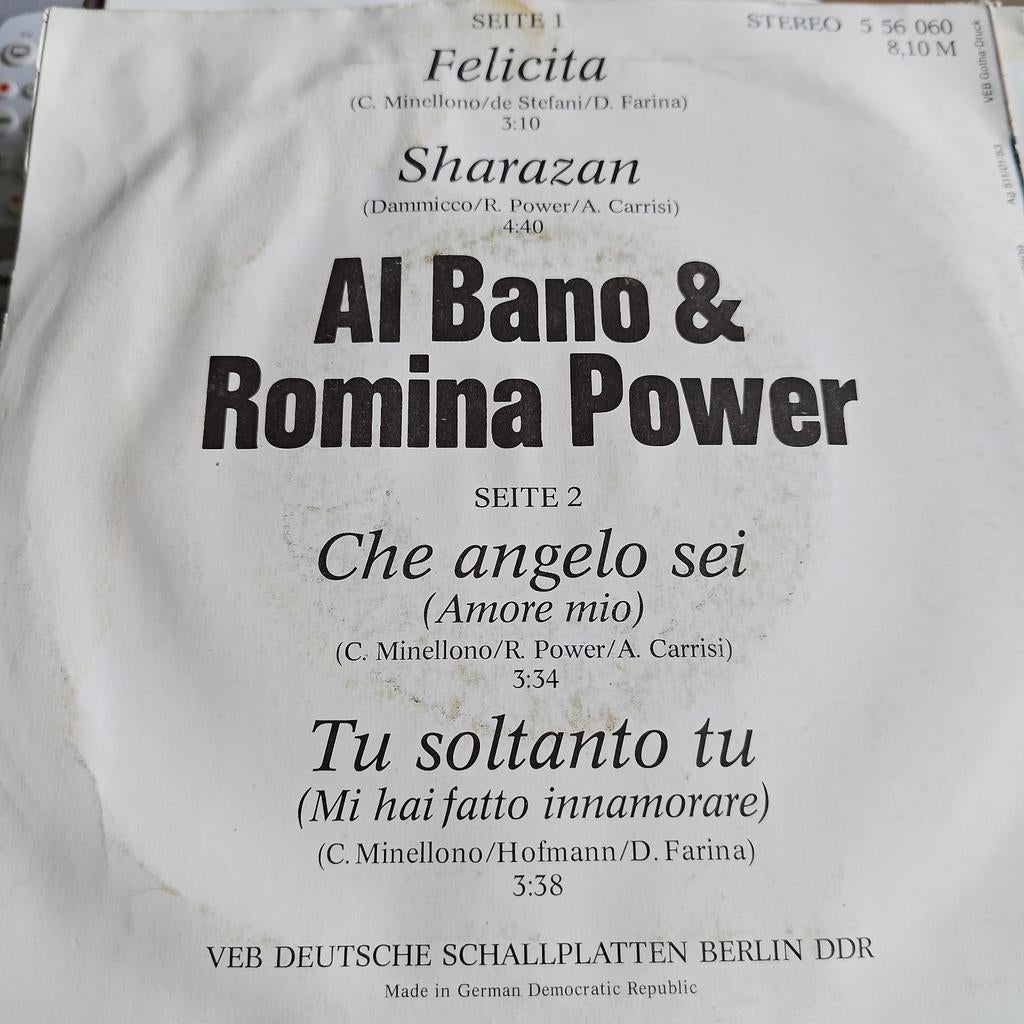 Al Bano & Romina Power - Felicita / Sharazan Single, Ophalen of Verzenden, 7 inch