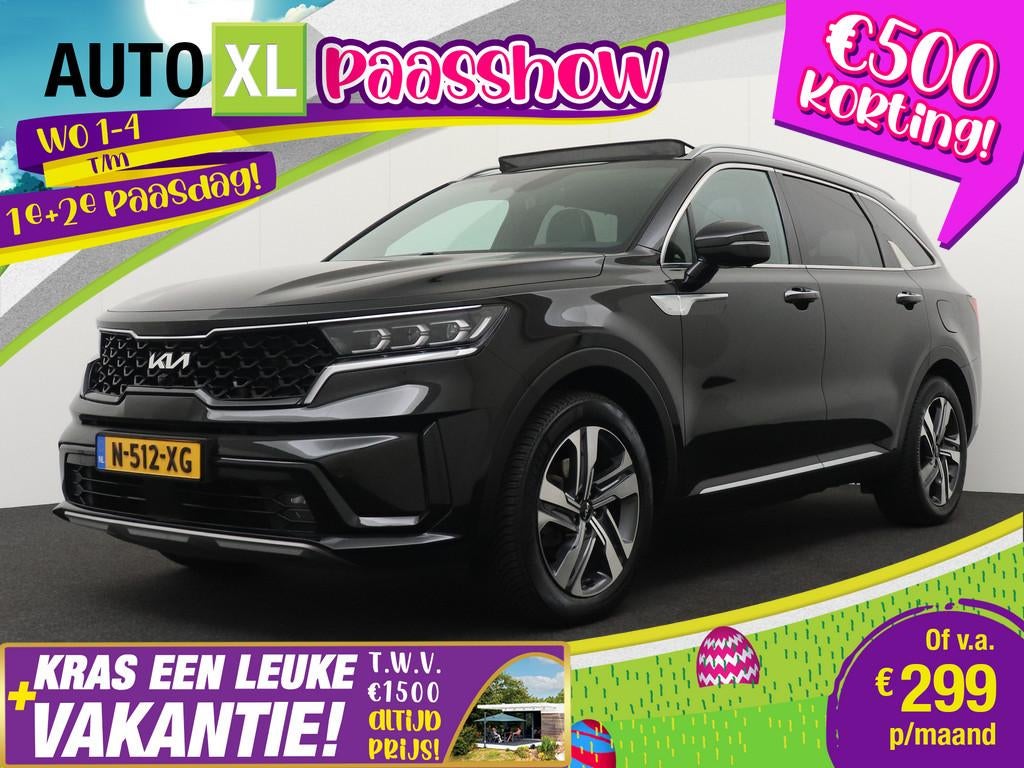 Kia Sorento 1.6T 180 PK ExecutiveLine 7p. Pano-dak Leder Ada, Auto's, Kia, Gebruikt, 4 cilinders, 179 pk, Zwart