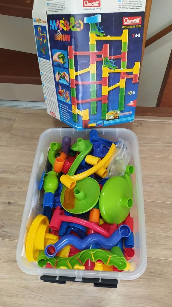 Grote speelgoedset: knikkerbaan, Clixo en vloerspel, Ophalen, Gebruikt, Overige merken