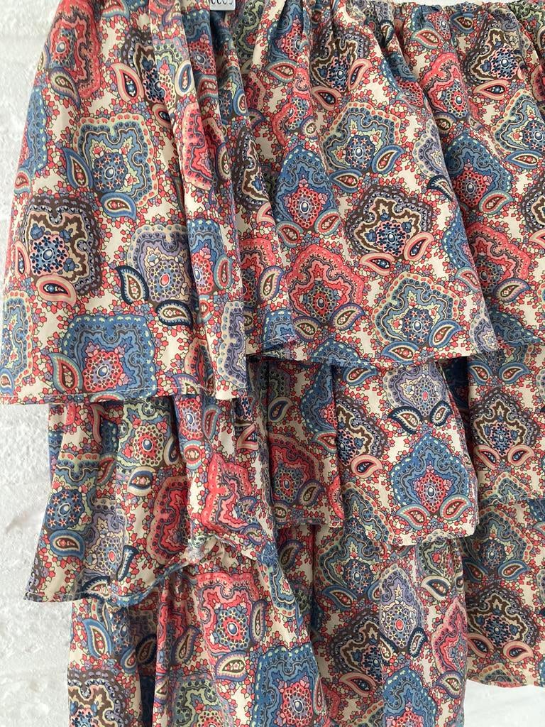 Paul & Joe Sister ZIJDE ROK mt 42 Silk Zijden, Ophalen of Verzenden, Zo goed als nieuw, Maat 42/44 (L), Onder de knie