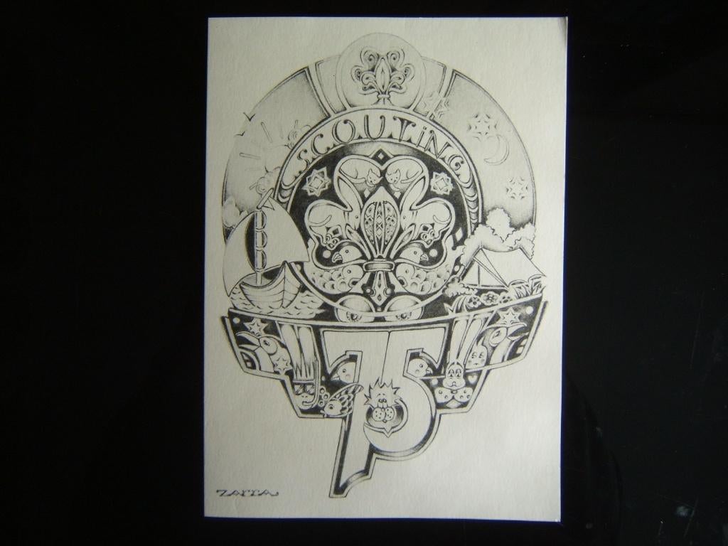 scouting padvinders ansichtkaart 1982 scouting Nederland, Verzenden, Gebruikt, Overige typen