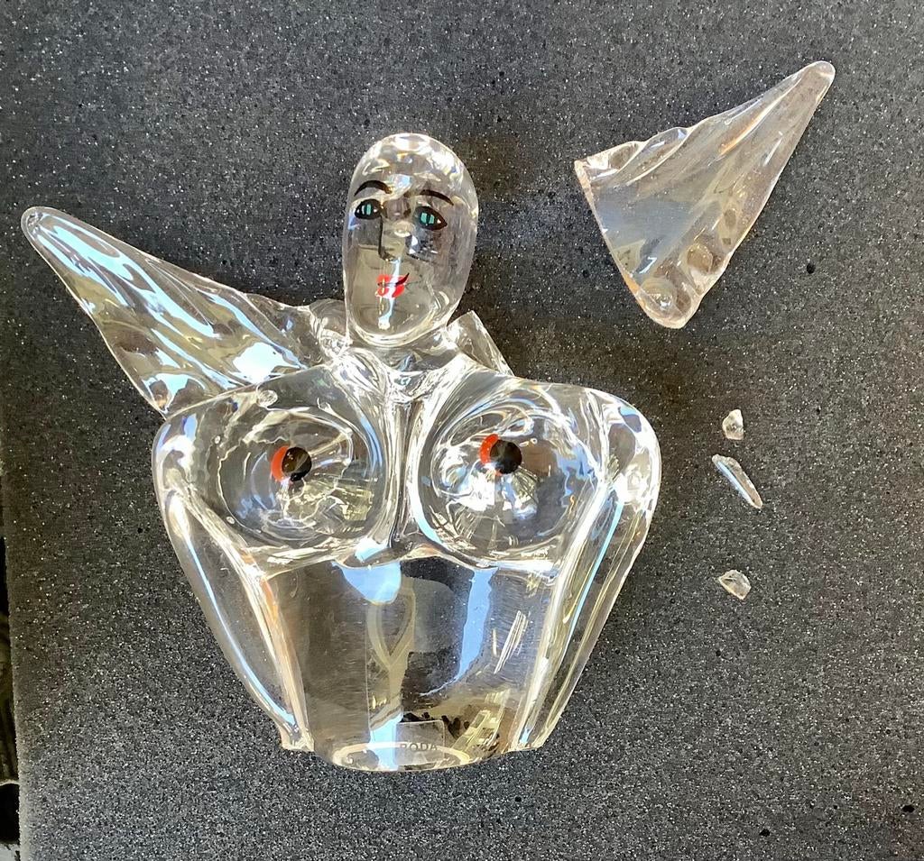 Husgod kristallen beeld Kosta Boda, Antiek en Kunst, Antiek | Glas en Kristal, Ophalen of Verzenden