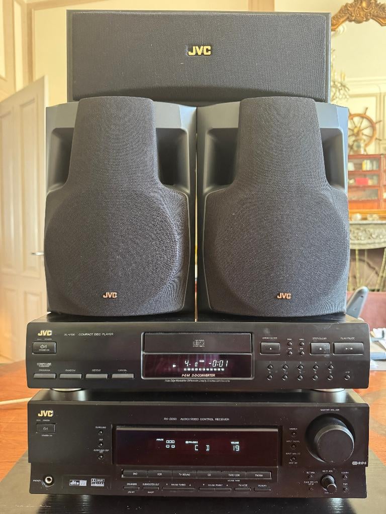 JVC TOP STEREO SET CD-SPELER, RECEIVER, 3 SPEAKERS jaren '90, Audio, Tv en Foto, Stereo-sets, Gebruikt, Cd-speler, Tuner of Radio