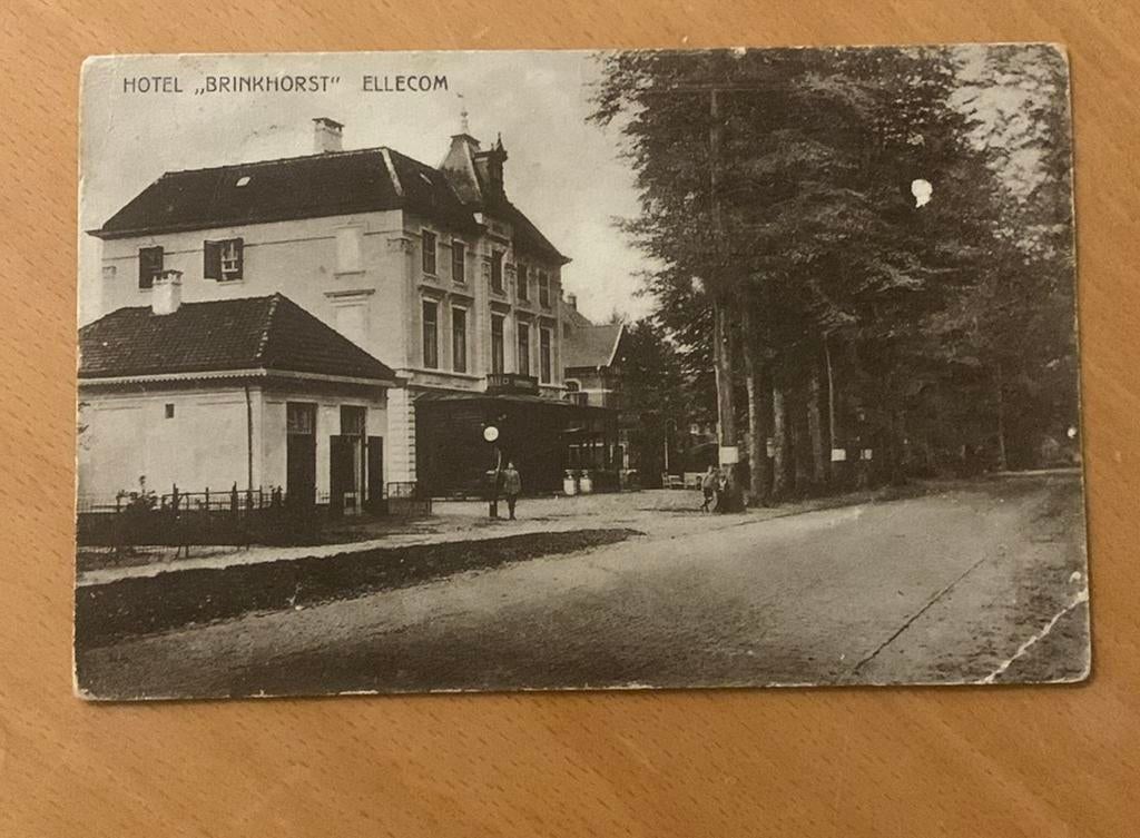 Ansichtkaart ellecom hotel Brinkhorst, Ophalen of Verzenden, 1920 tot 1940