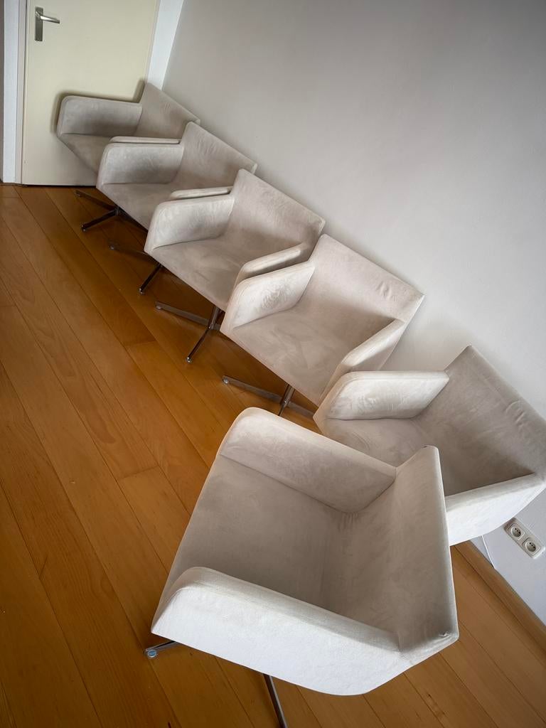 Andreu World Lineal Comfort swivel armchairs (6 stuks), Huis en Inrichting, Stoelen, Ophalen, Zo goed als nieuw, Stof