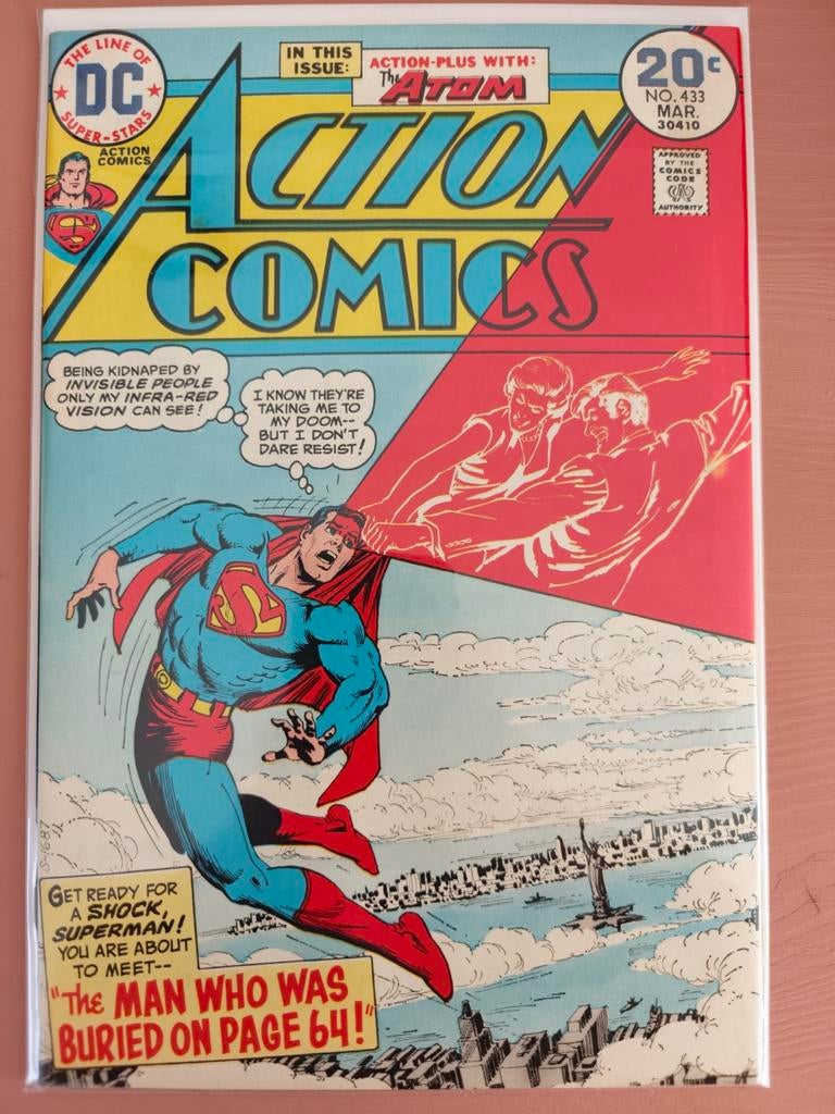 Action Comics #433 (1974), Eén comic, Amerika, Ophalen of Verzenden, Zo goed als nieuw