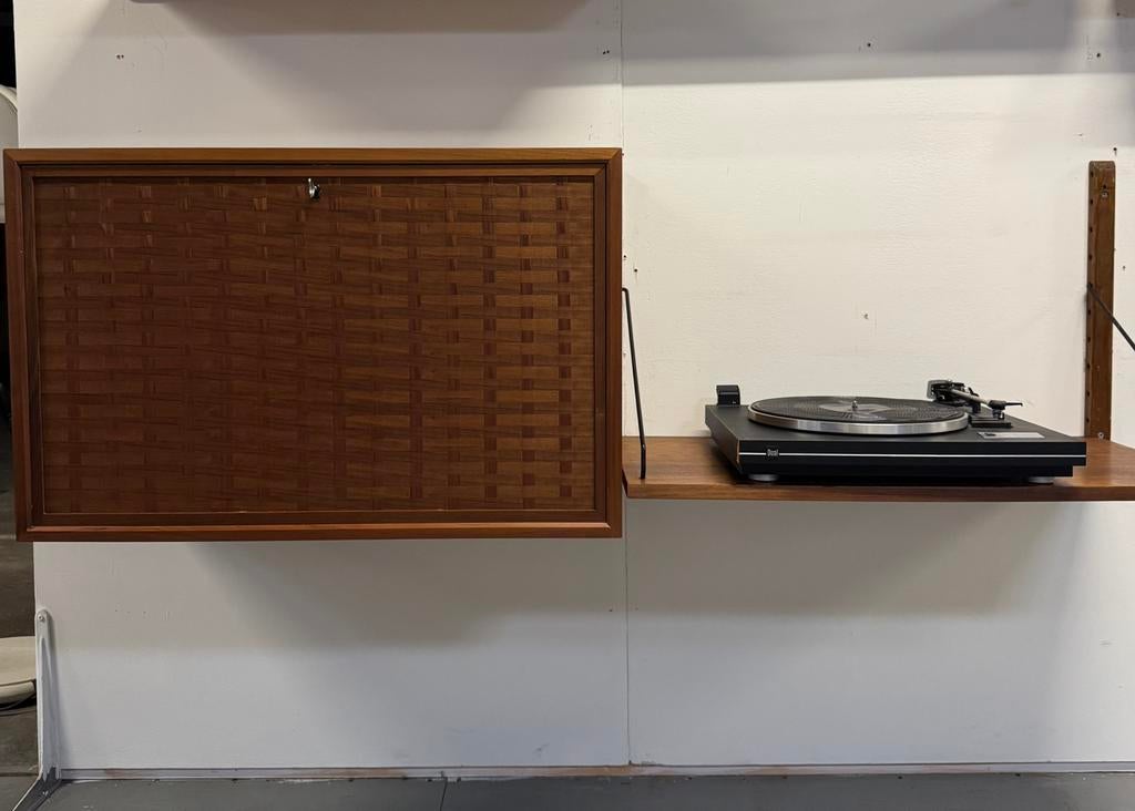 Poul Cadovius by Royal System vintage modulair wandsysteem, Met klep(pen), 150 tot 200 cm, Teakhout, Ophalen of Verzenden