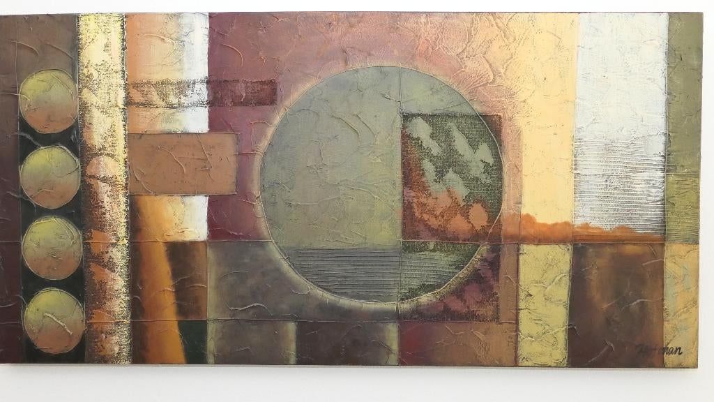 Schilderij olieverf van Rinus Hofman, vroeg stuk., Antiek en Kunst, Kunst | Schilderijen | Klassiek, Ophalen