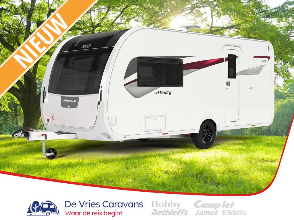 Elddis Affinity 520 Verbouwings actie!, Caravans en Kamperen, Caravans, Overige typen, Standaardzit, Elddis, Tot en met 2