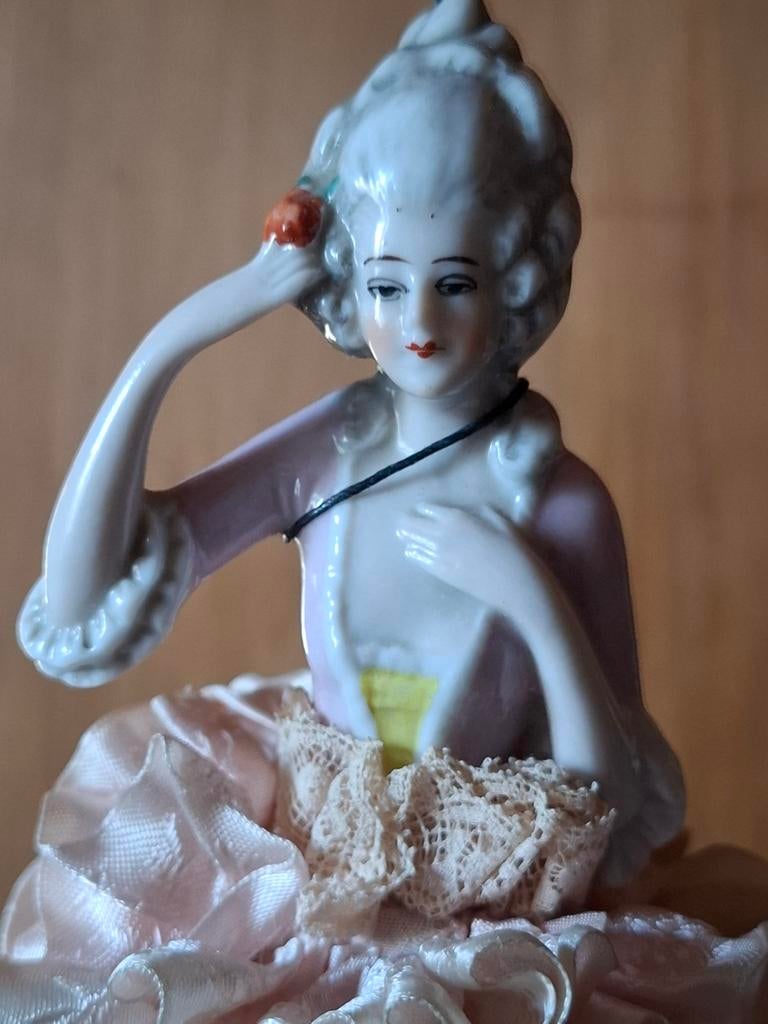 Porseleinen halfdoll, jaren '30, Antiek en Kunst, Ophalen of Verzenden