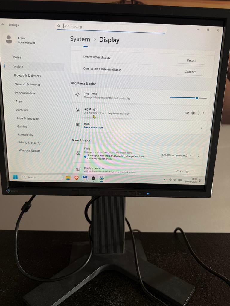 EIZO FlexScan L568 17 inch LCD Monitor, Computers en Software, Monitoren, Gebruikt, Ophalen of Verzenden, Overige resoluties, LED