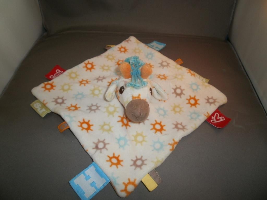 happy horse giraf Gini doek rondom labels oranje onderkant, Ophalen of Verzenden, Zo goed als nieuw, Overige typen