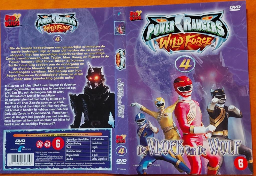 DVD Power Rangers Wild Force - Deel 4 (NL ondertiteld), Ophalen of Verzenden