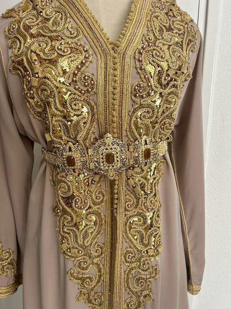 Marokkaanse kaftan takchita maat xl collectie 2026, Overige typen, Blauw, Maat 46/48 (XL) of groter, Ophalen of Verzenden