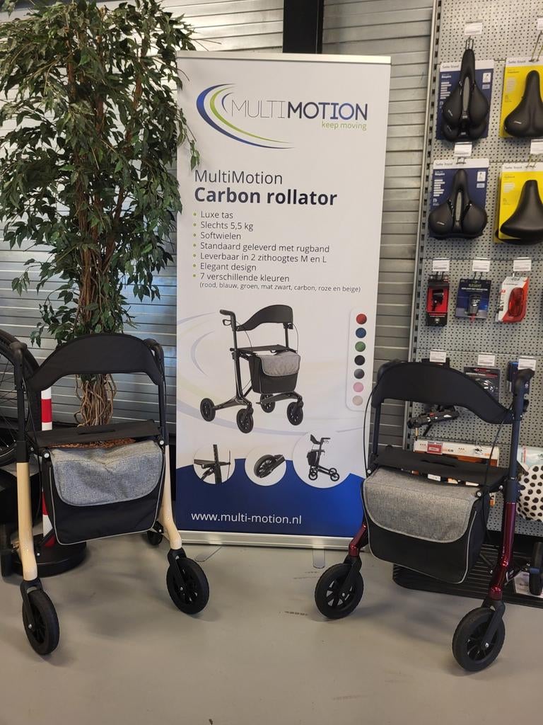 Rollators van MultiMotion lichtgewicht  carbon rollator., Diversen, Ophalen of Verzenden