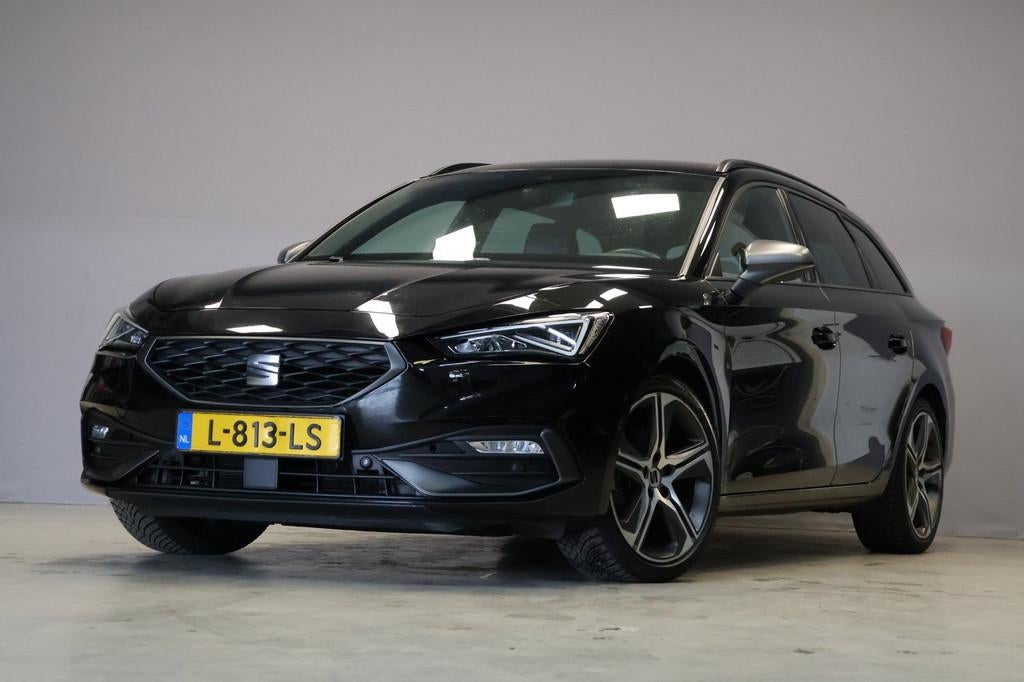 Seat Leon Sportstourer 1.5 eTSI FR Business Intense, Stof, 4 cilinders, Leon, Zwart
