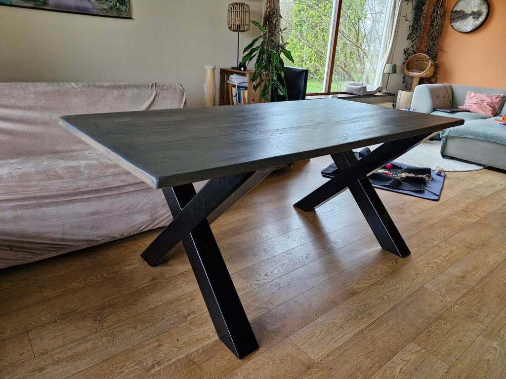 Houten tafelblad 180 x 90, Ophalen, Gebruikt, 50 tot 100 cm, 150 tot 200 cm