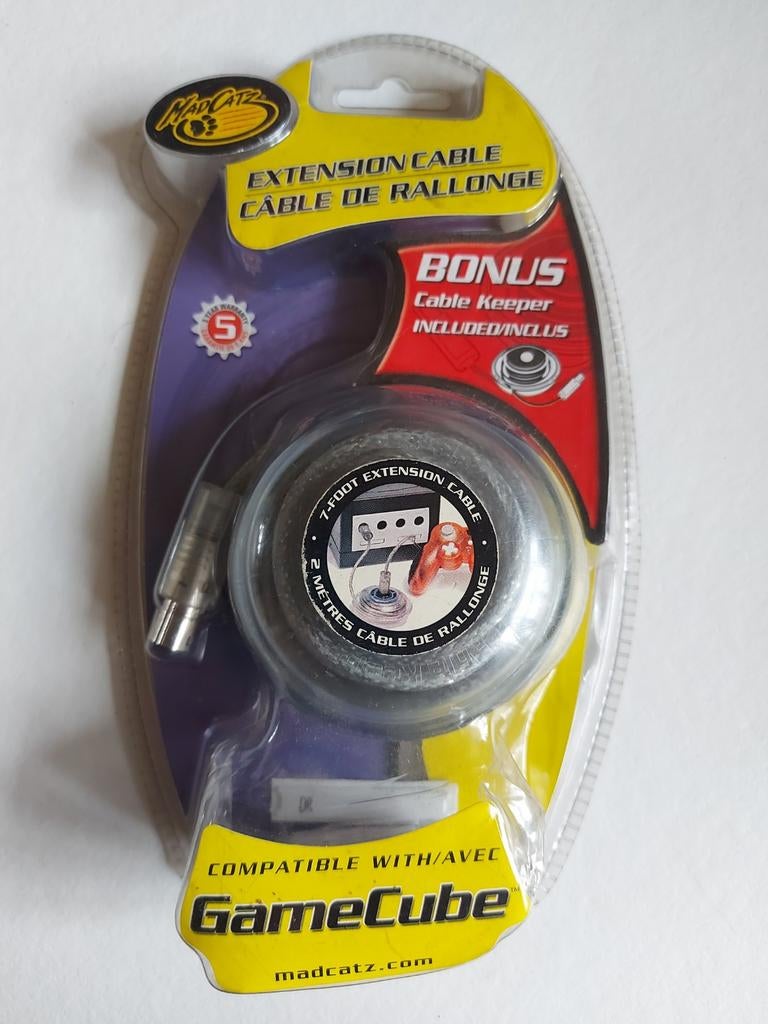 Mad Catz GameCube Controller Verlengsnoer - 2 Meter, Ophalen of Verzenden, Nieuw, Zwart, Zonder controller