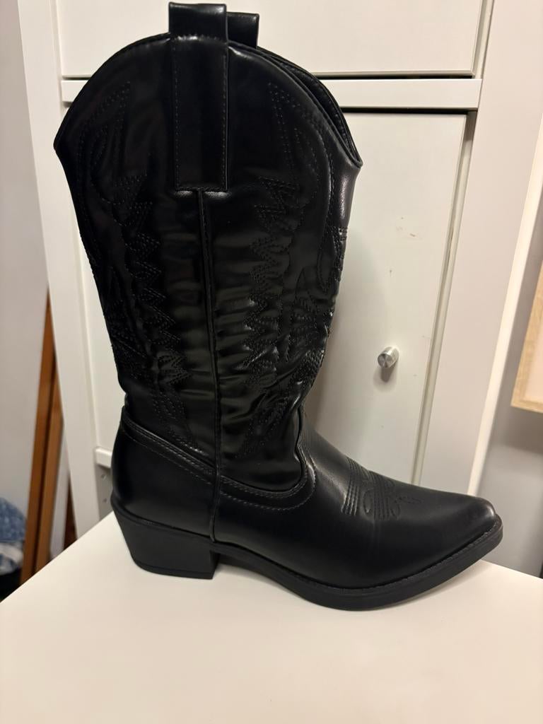 Nieuwe cowboy laarzen, Ophalen, Nieuw, Zwart, Hoge laarzen