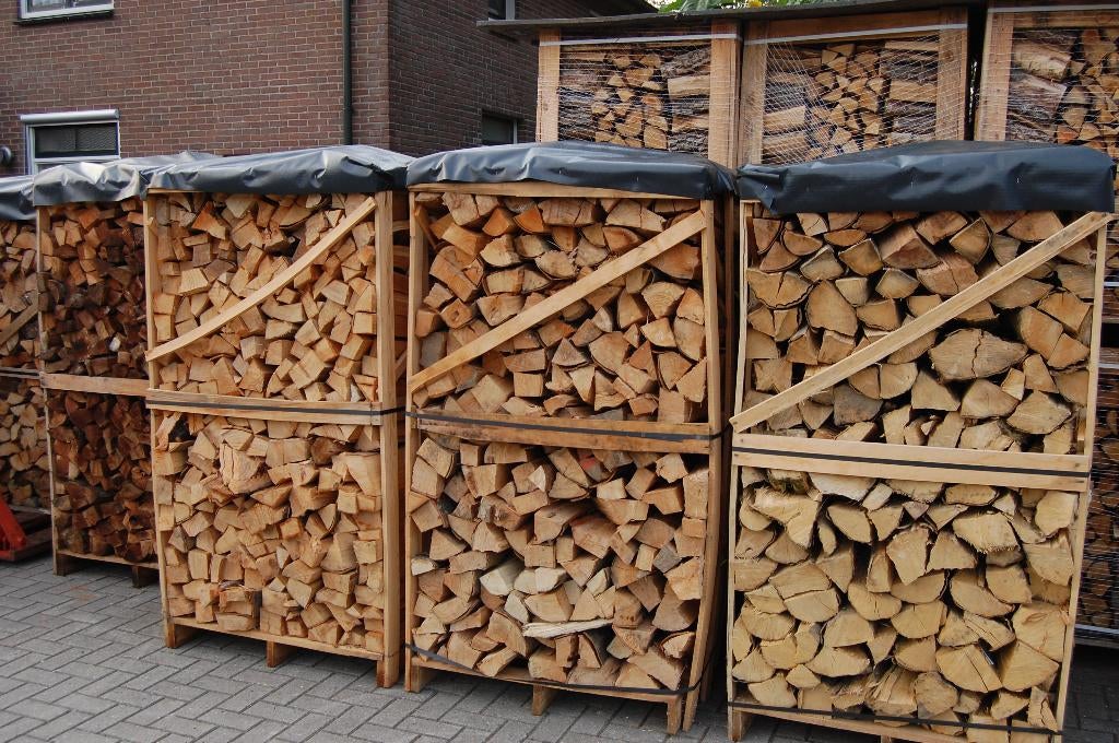 Droog essen haardhout / brandhout / stookhout, Tuin en Terras, Haardhout, Minder dan 3 m³, Ophalen, Essenhout, Blokken