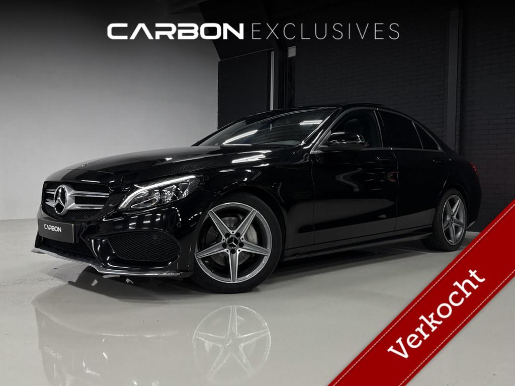 Mercedes C-klasse 180 AMG | NL | Pano | Sfeer | Camera | CC, Automaat, Euro 6, Met garantie (alle), Zwart