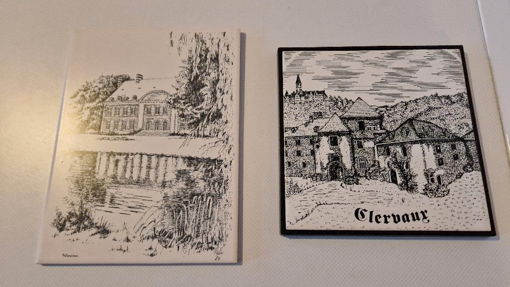 vintage souveniers tegeltjes retersheim en cslesbaur, Antiek en Kunst, Ophalen of Verzenden