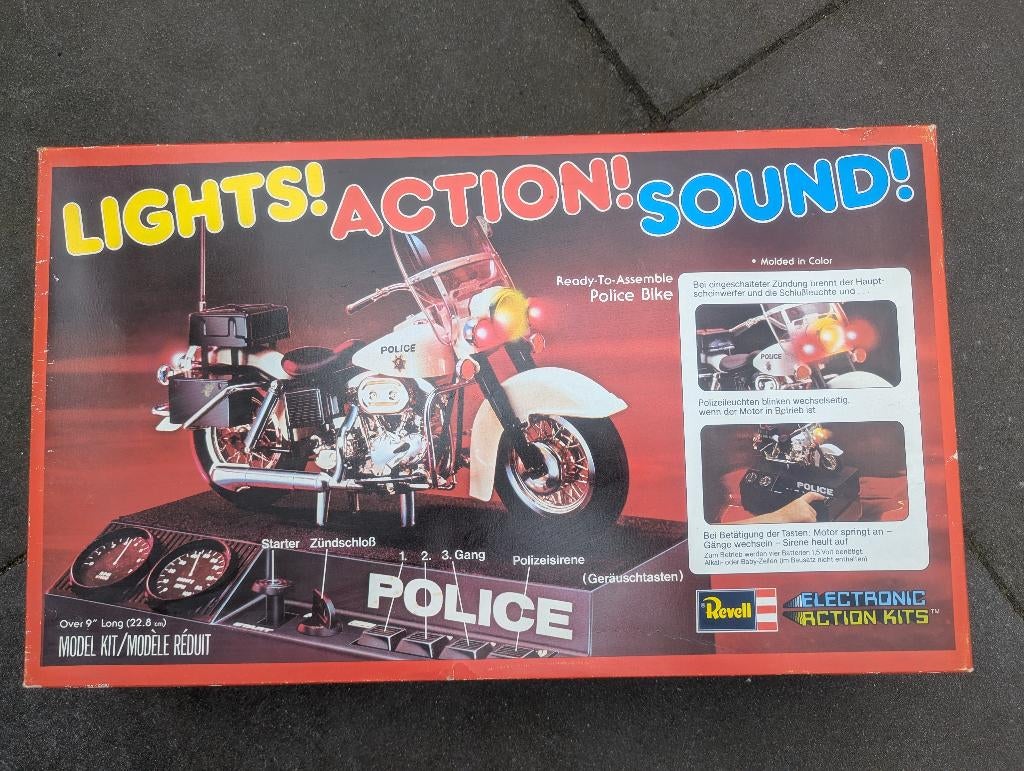 Revell H802 Harley-Davidson Police lights! action! sound!, Revell, Nieuw, Ophalen of Verzenden, Groter dan 1:32