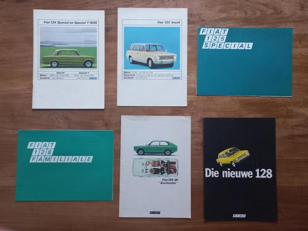 FIAT 124  -  125  - 128    1972-1976, Leonard Lang, Ophalen of Verzenden, Zo goed als nieuw, Overige merken