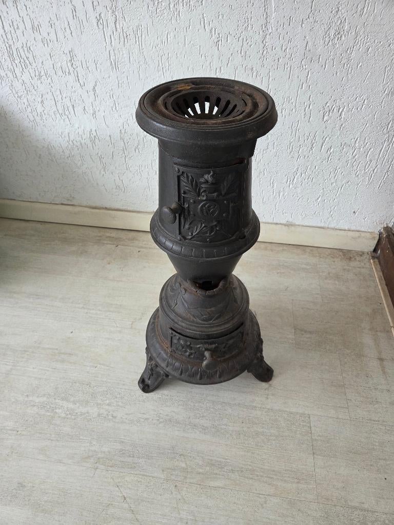 Gietijzeren potkachel, Huis en Inrichting, Kachels, Ophalen, Hout, Houtkachel