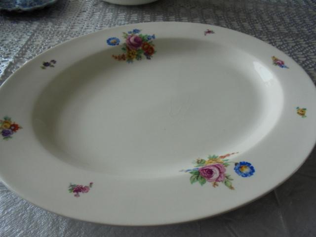 Grote ovale serveerschaal P. Regout Boudewijn, Antiek en Kunst, Ophalen of Verzenden