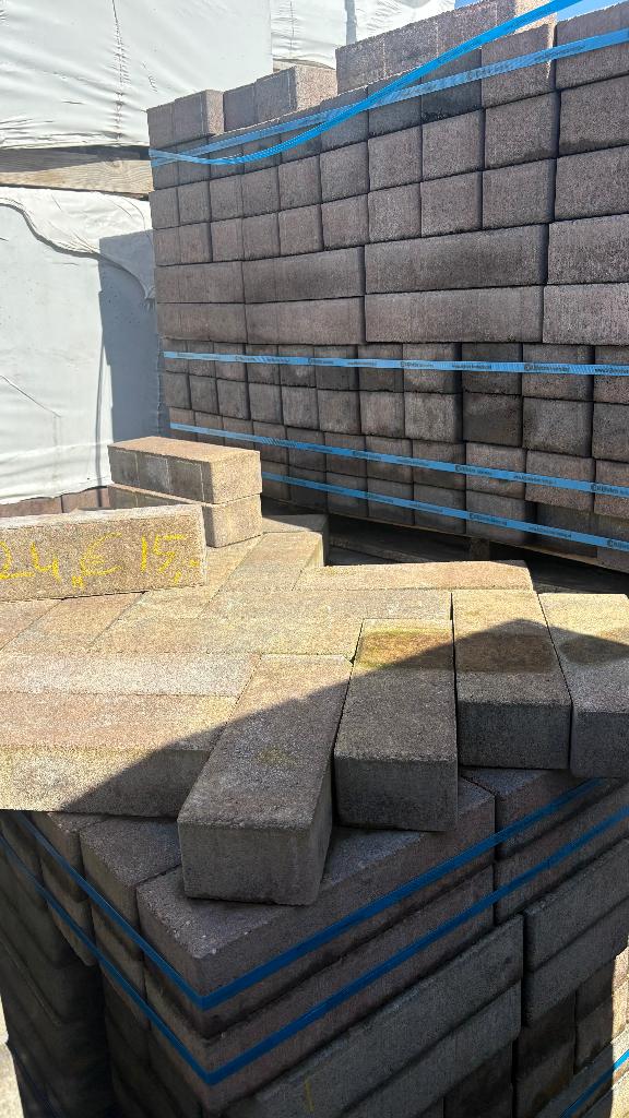 longstone bond genuanceerd 24m2, Tuin en Terras, Tegels en Klinkers, Zo goed als nieuw, Klinkers, Beton, 10 m² of meer, Ophalen of Verzenden