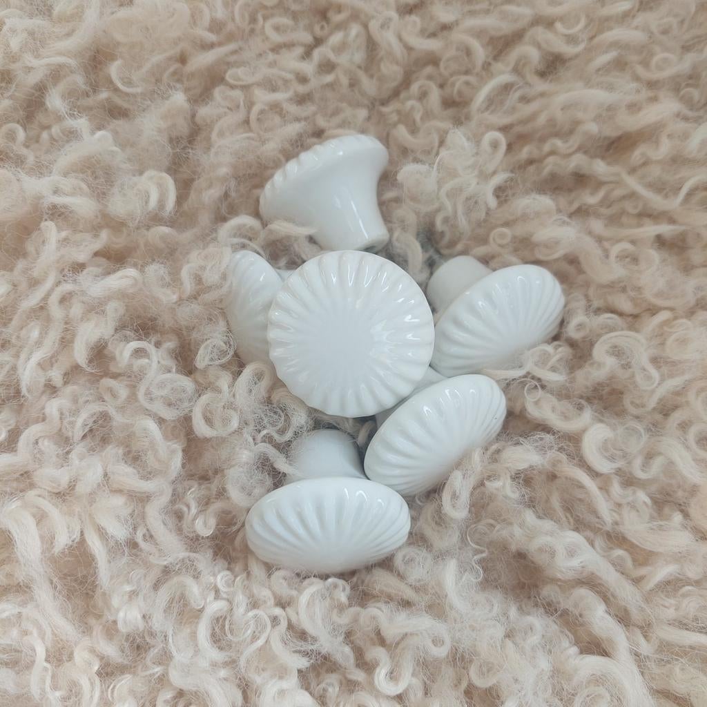 6 x deur knoppen keramiek, Ophalen of Verzenden, Slot