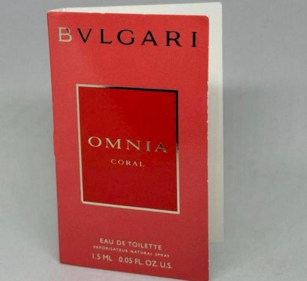 Parfumproefje Omnia Coral Bvlgari 1,5 ml eau de toilette, Ophalen of Verzenden, Nieuw