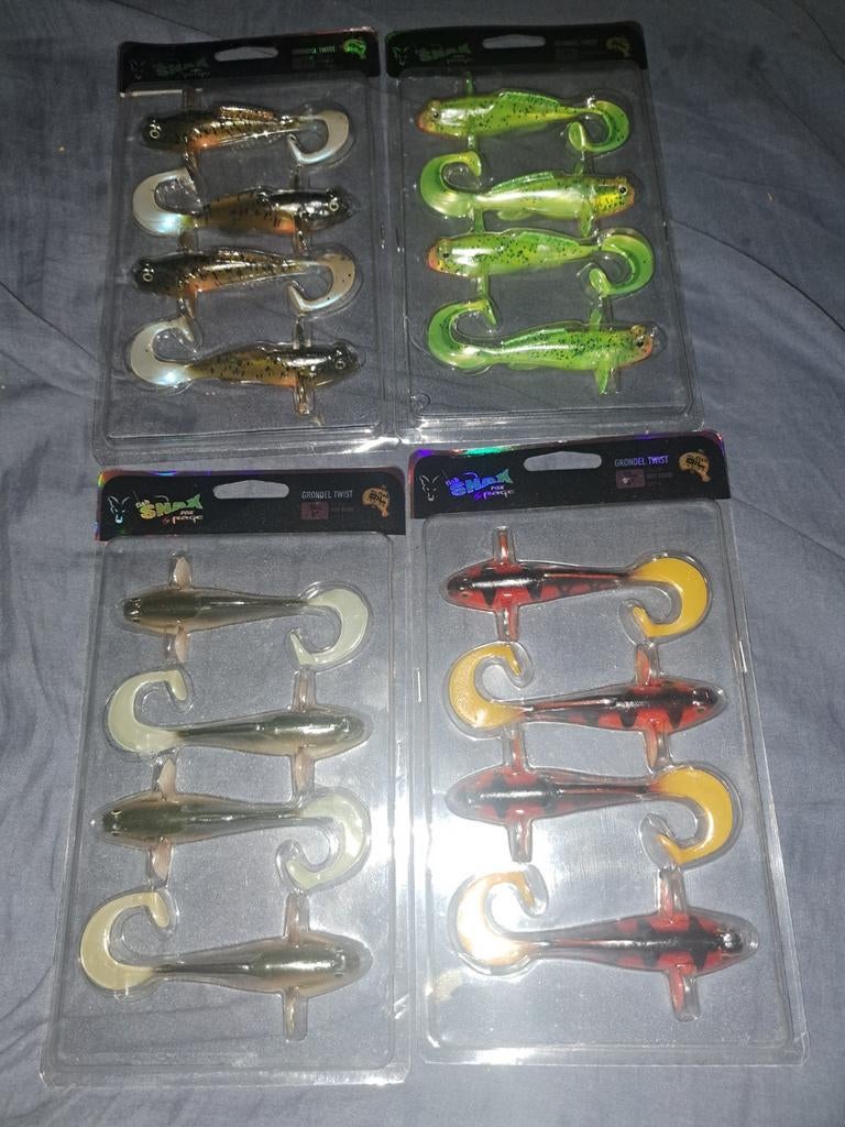 Fox Rage Snax Grondel Twist 10cm - 4 kleuren - Nieuw, Watersport en Boten, Ophalen of Verzenden, Nieuw, Overige typen