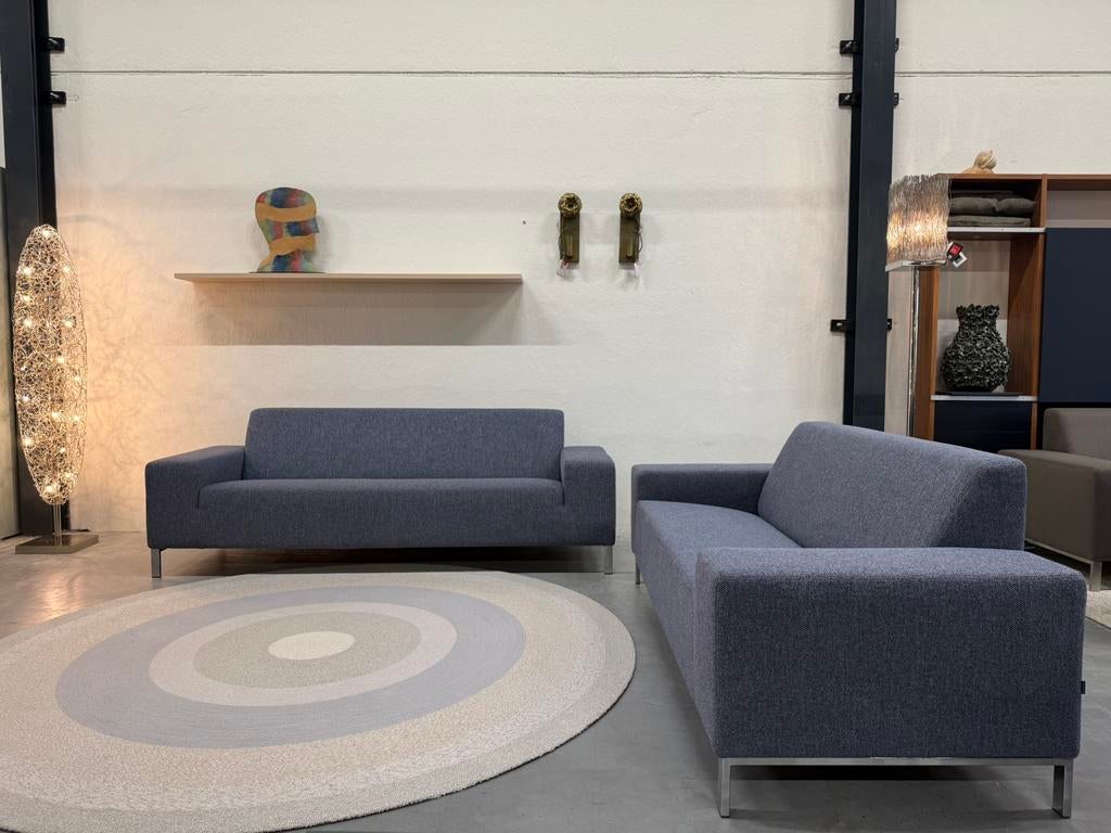 2 Nieuw Gelderland 6511 Bank 3 & 2,5 zits De Ploeg Moss, 75 tot 100 cm, Rechte bank, Gelderland, Stof