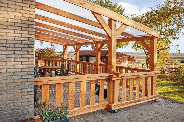 Lariks palen | Balken | Tuinhout | Overkapping | OUTLET, Ophalen, Nieuw, 250 cm of meer, Palen