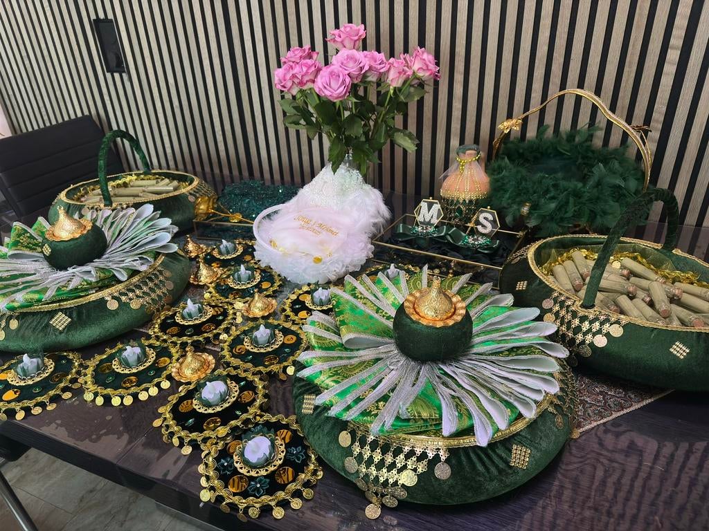 HENNA SPULLEN ( turks / afghaans ) TE HUUR, Ophalen, Zo goed als nieuw, Groen, Accessoires