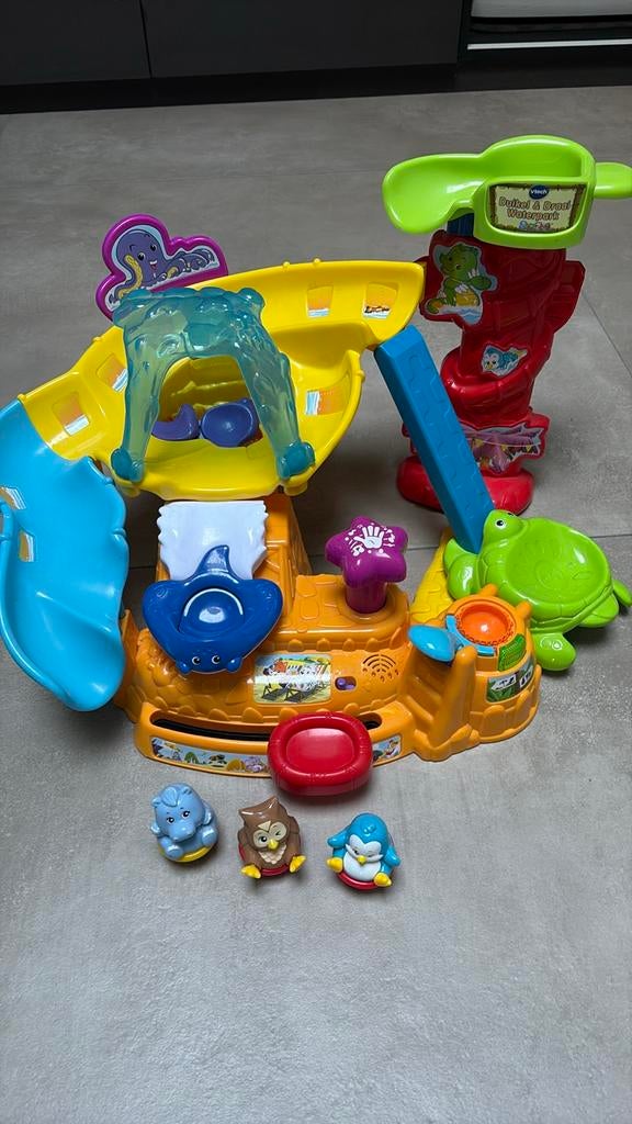 Vtech Dolfijn & Draai Waterpark met 3 diertjes, Ophalen, Zo goed als nieuw, 6 maanden tot 2 jaar