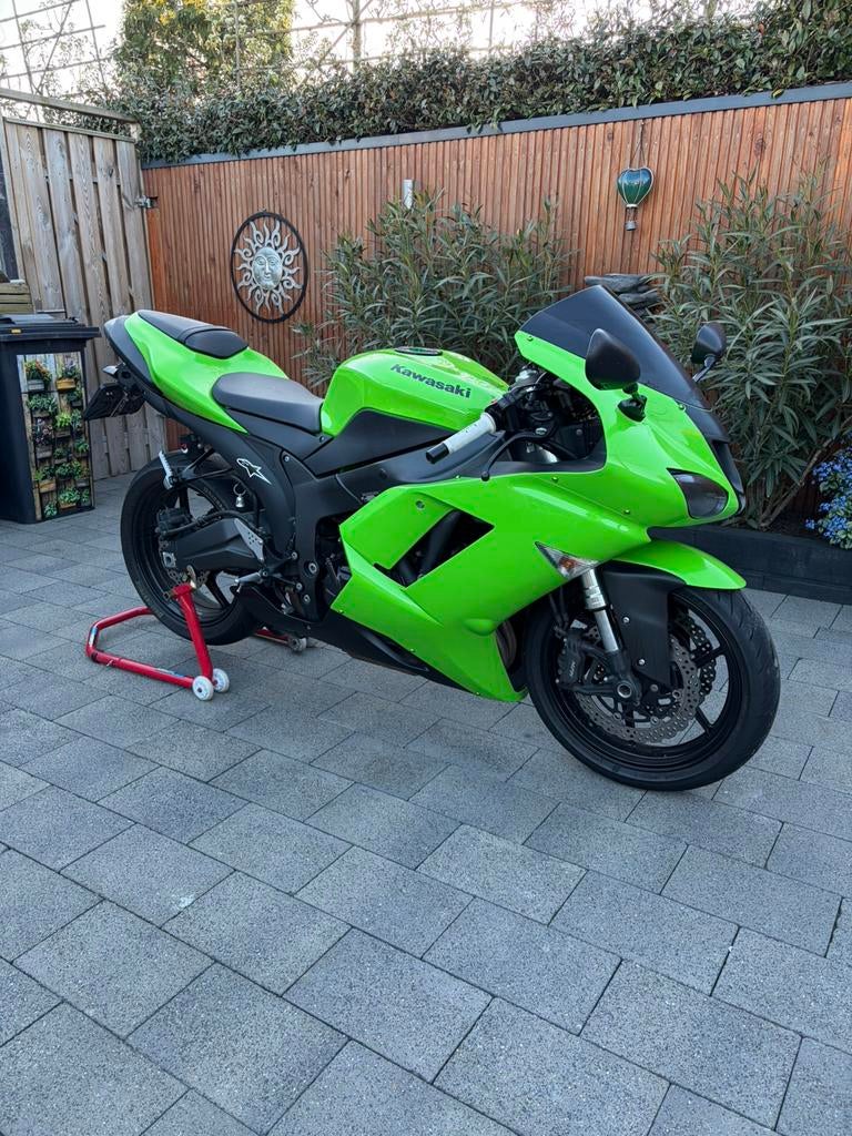 Kawasaki ZX6R Ninja 2008, Motoren, Sportuitlaat, 4 cilinders, Motorrijbewijs A, Super Sport