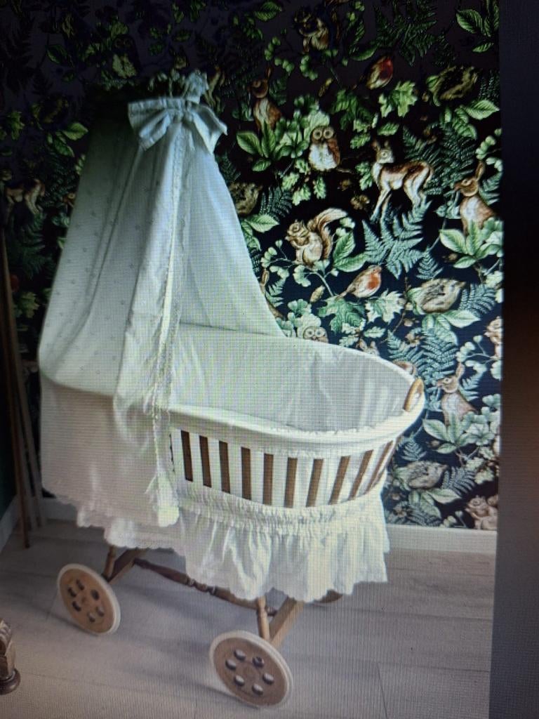 Vintage Wieg met Hemeltje  - Perfect voor Pasgeborenen, Ophalen, Gebruikt, Wieg